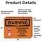 Signmission Lead Renovation Work With Symbol OSHA Warning Sign, Vinyl Decal, 7in W x 5in L, 2PK OS-2PACK-WS-D-57-L-12664 - alternate 4